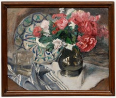 Cecile Hertz-Eyrolles (1875-1974) - Mid 20th Century Oil, Still Life with Roses