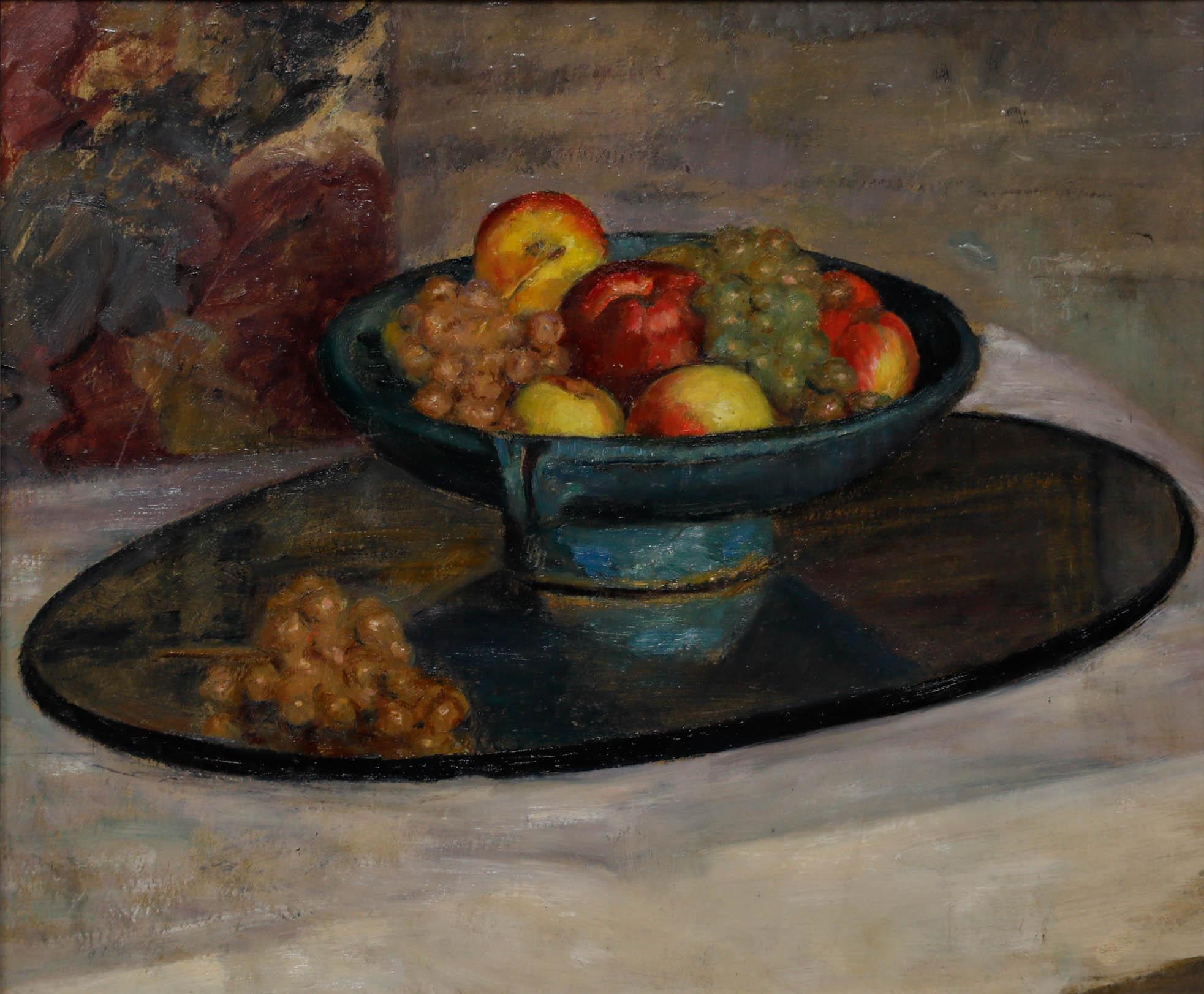 Cecile Hertz-Eyrolles (1875-1974) - Ölgemälde, Die Obstschale, Mitte des 20. Jahrhunderts – Painting von Unknown