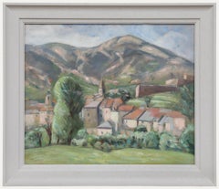 Cecile Hertz-Eyrolles (1875-1974) - Mid 20th Century Oil, Village in the Alps