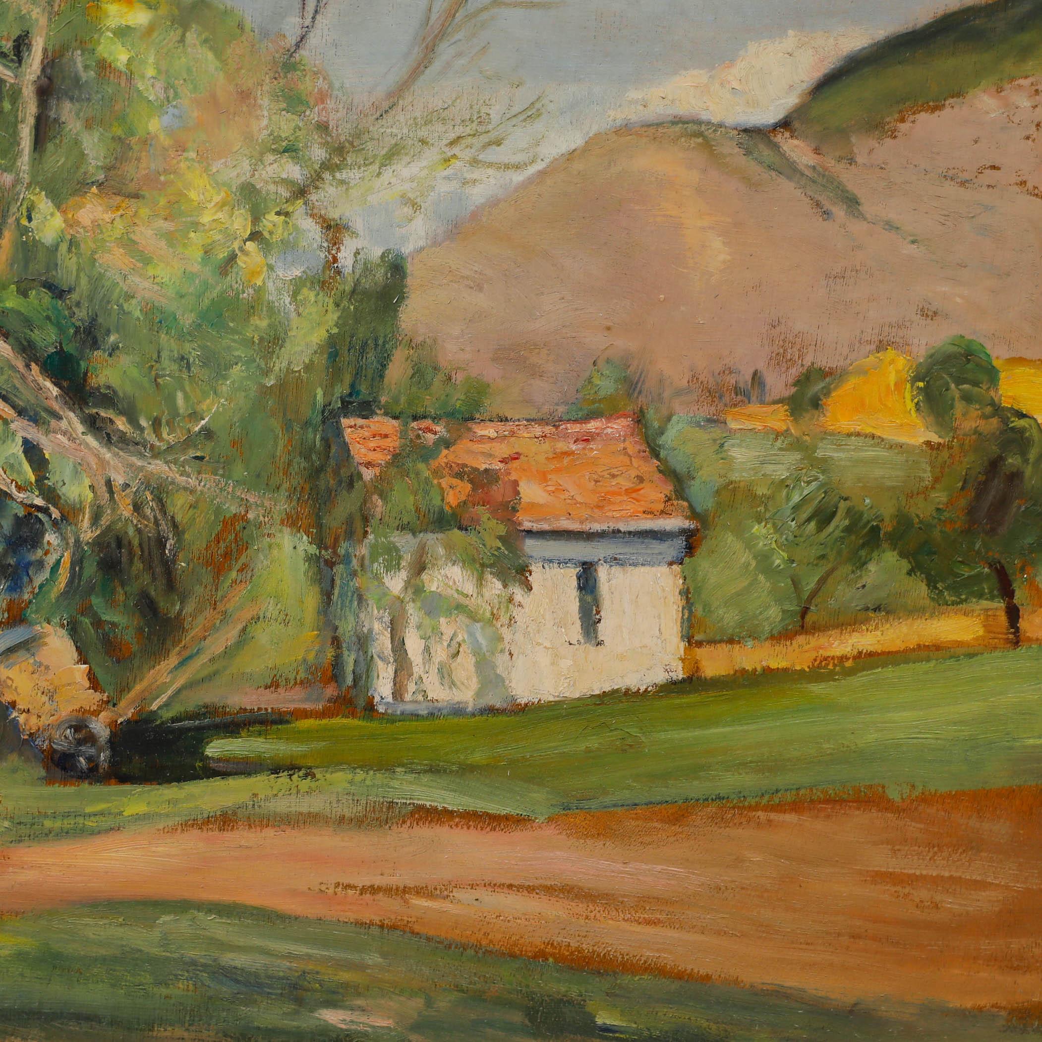 Cecile Hertz-Eyrolles (1875-1974) - Ölgemälde, Wintergarten, Mitte des 20. Jahrhunderts im Angebot 1