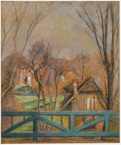 Cecile Hertz-Eyrolles (1875-1974) -  Ölgemälde, Ansicht von der blauen Brücke