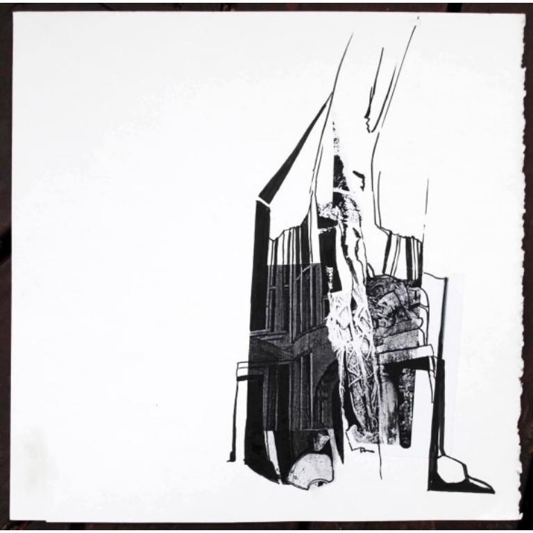 Camera Serie III Disegno a collage e inchiostro su carta di stracci, 2003