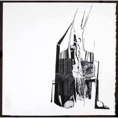 Camera Serie III Disegno a collage e inchiostro su carta di stracci, 2003