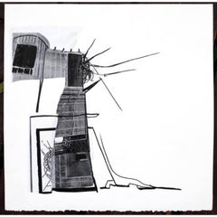 Camera Serie VII Disegno in tecnica mista Collage e inchiostro su carta di stracci, 2003