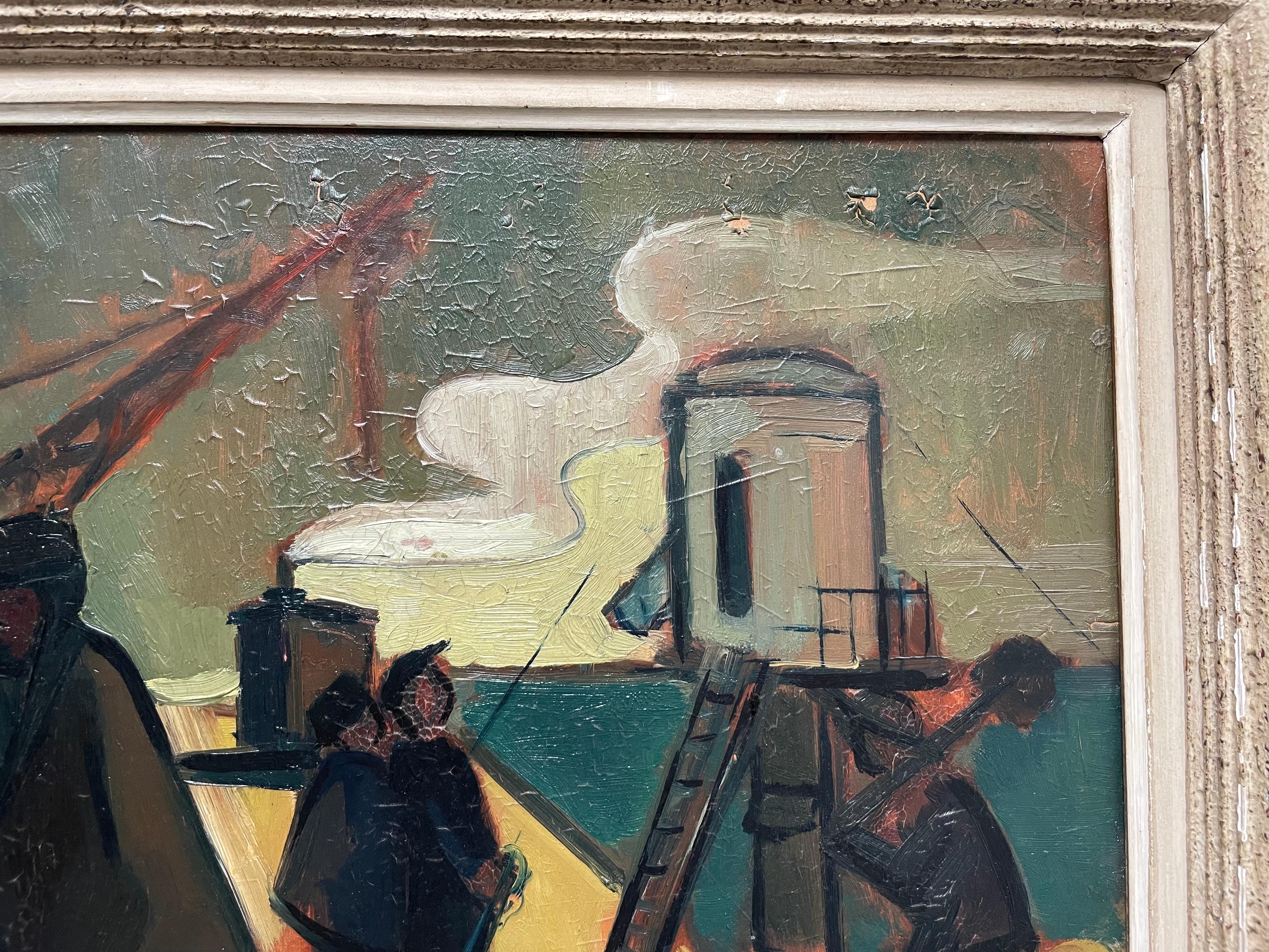 Characters On A Platform, Signature To Be Identified For Sale 1