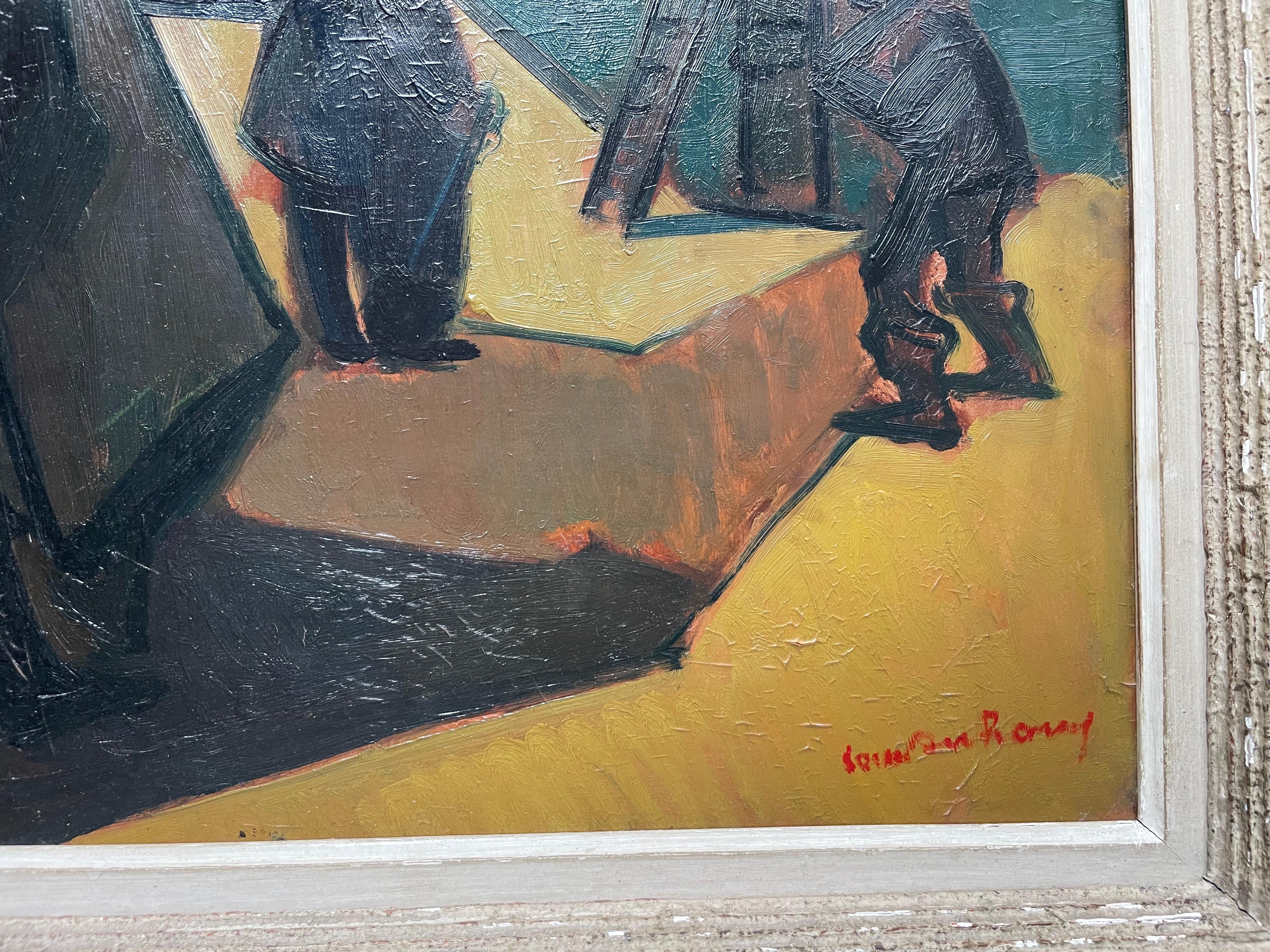Characters On A Platform, Signature To Be Identified For Sale 2
