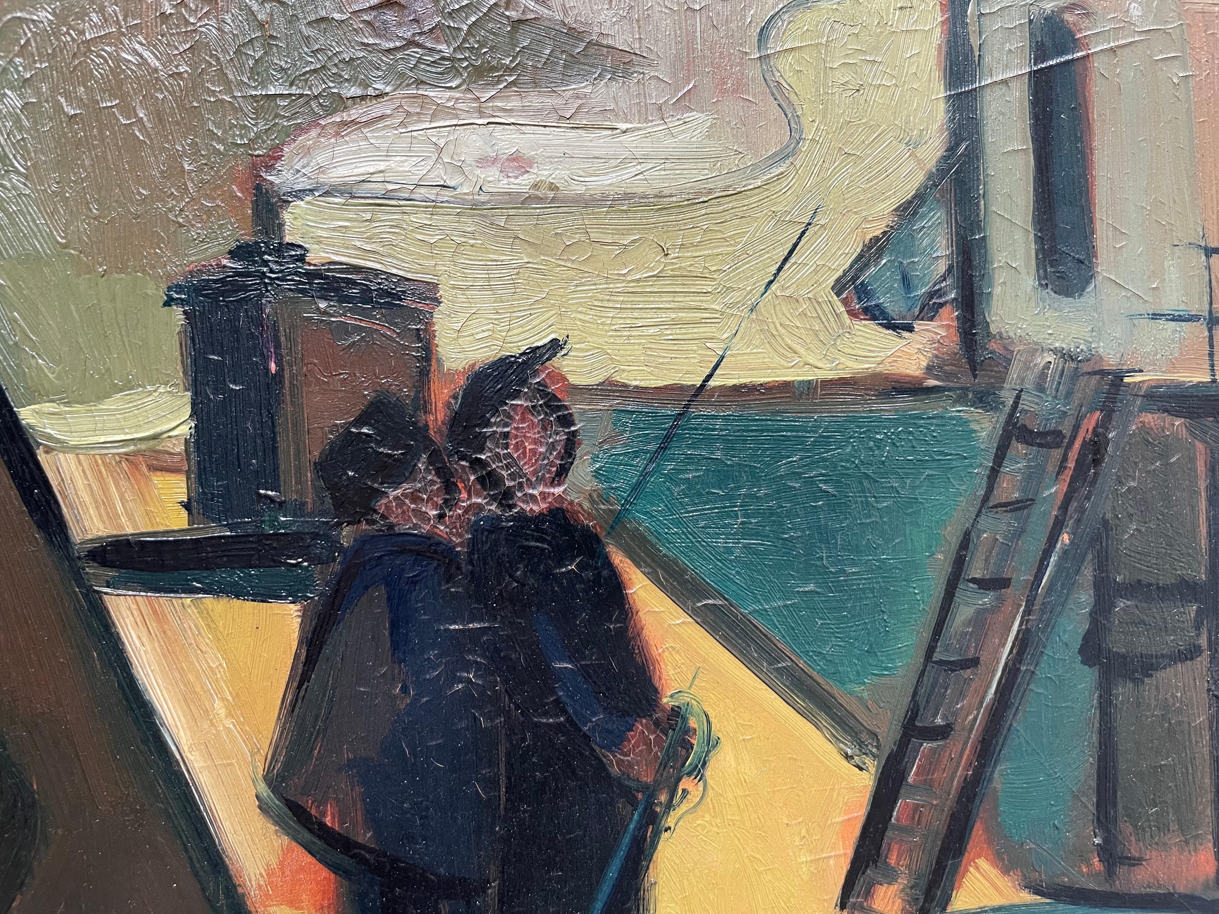 Characters On A Platform, Signature To Be Identified For Sale 4