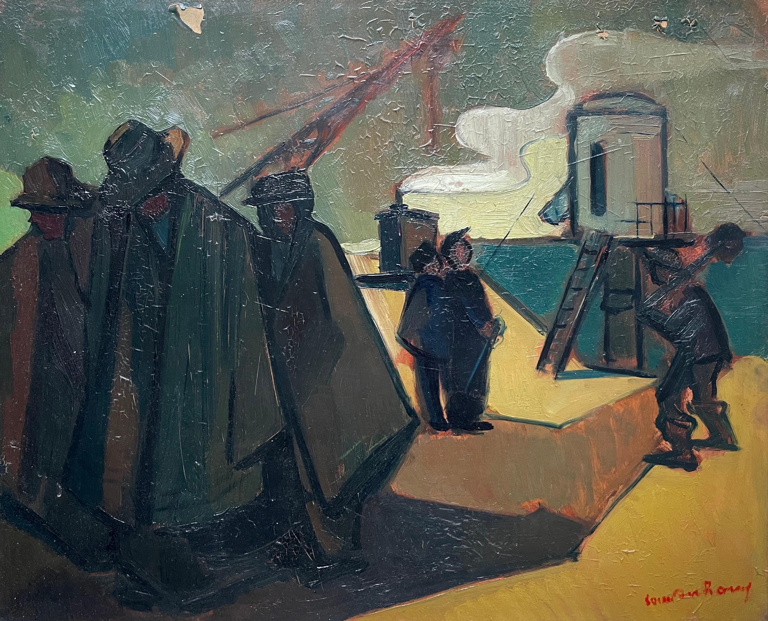 Characters On A Platform, Signature To Be Identified