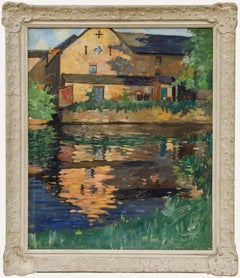Charles Aird - Early 20th Century Oil, Mill by the River