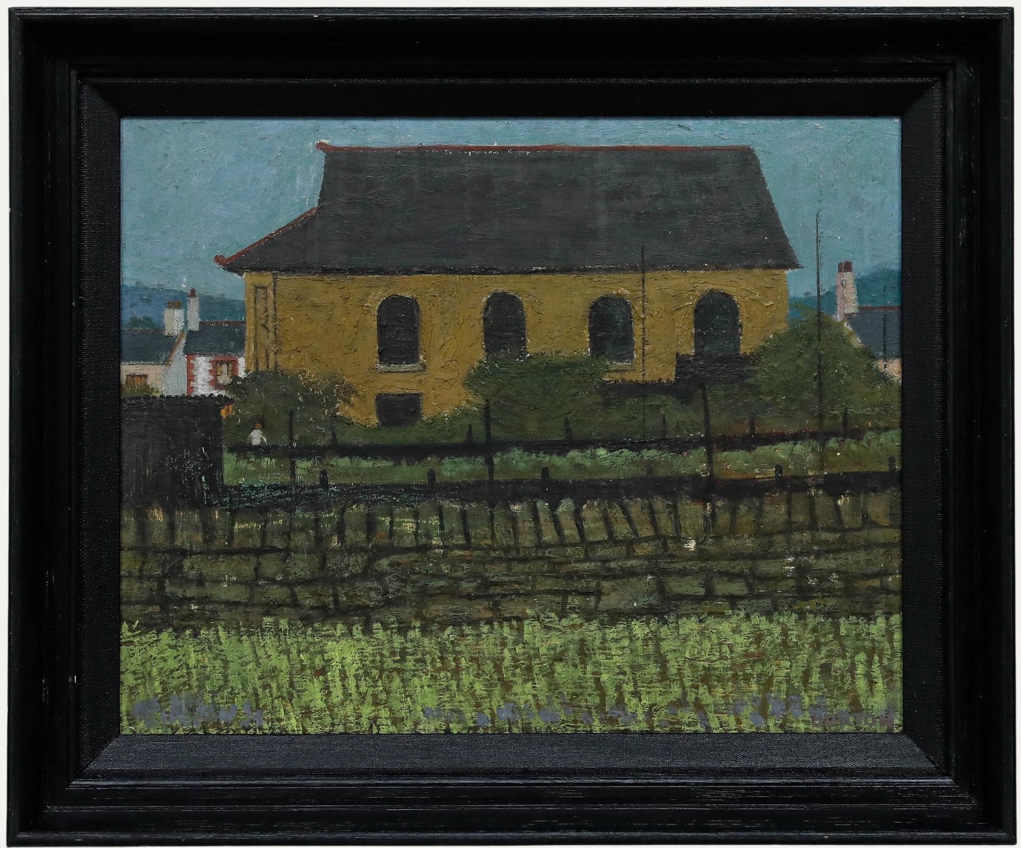 Charles Burton (geb. 1929) - Gerahmtes Öl aus der Mitte des 20. Jahrhunderts, Walisische Kapelle