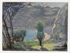 Charles Evison (b.1910) - 1956 Oil, Portelet Bay, Jersey