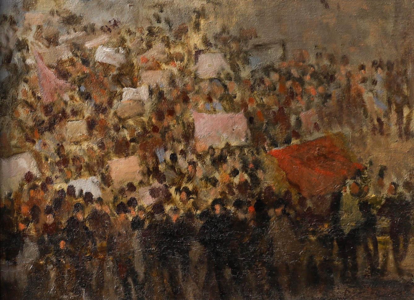 Charles Horwood (1907-1975) - Olio della metà del XX secolo, La marcia - Painting di Unknown