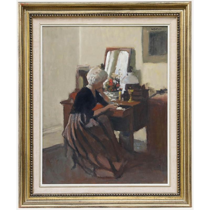 Charles McCall (1907-1989) - 1973 Öl, Die offene Schublade