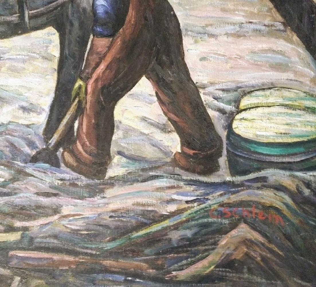Charles Schlein, At The East River, circa 1940 1