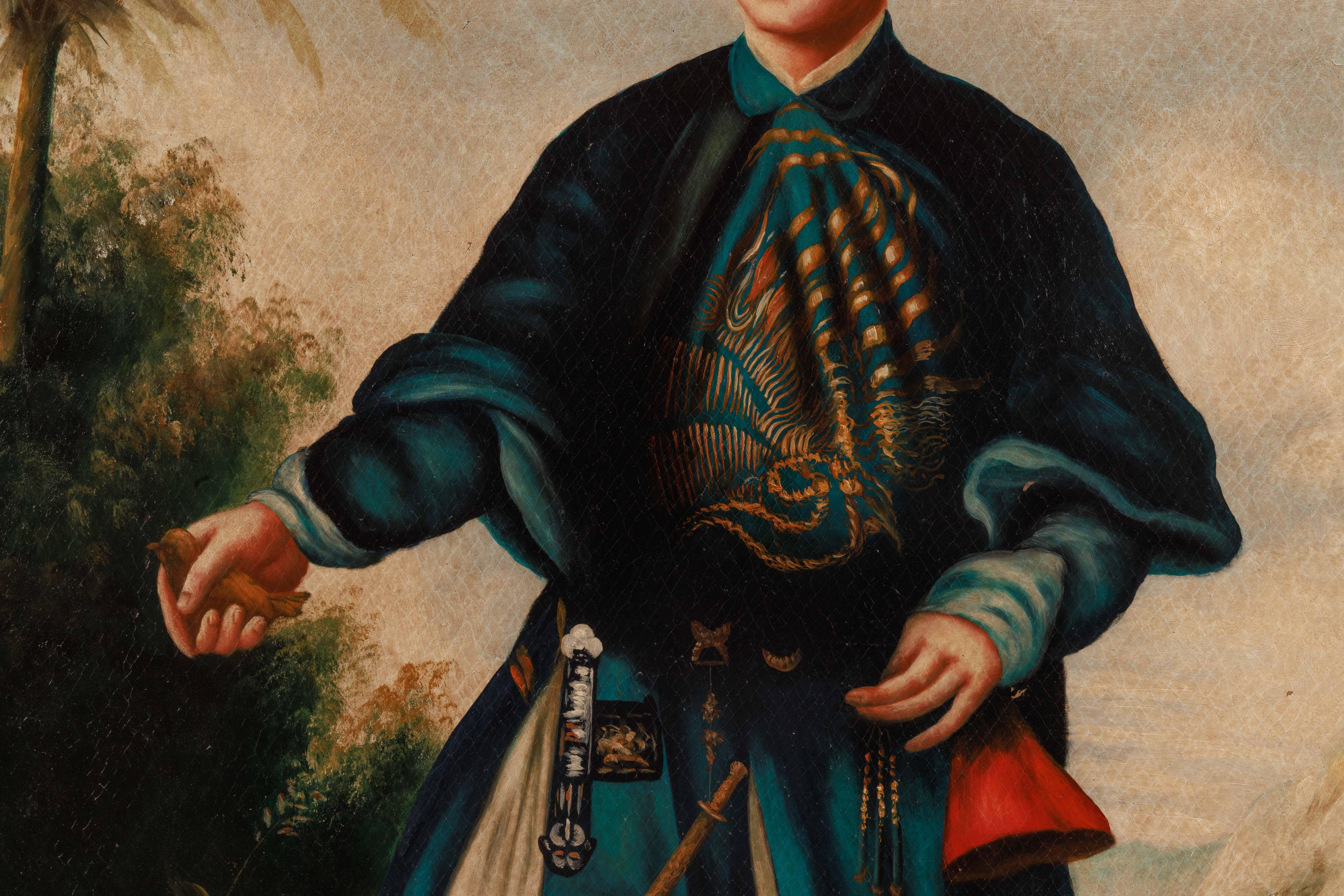 (Chinese School, 19th Century) A Large Portrait of An 