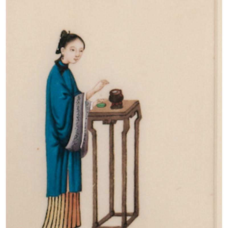 Original gouache rendering of a Chinese lady at table

Art Sz: 6