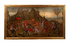 Christ Carrying the Cross in 15th Century Style, Oil on Canvas