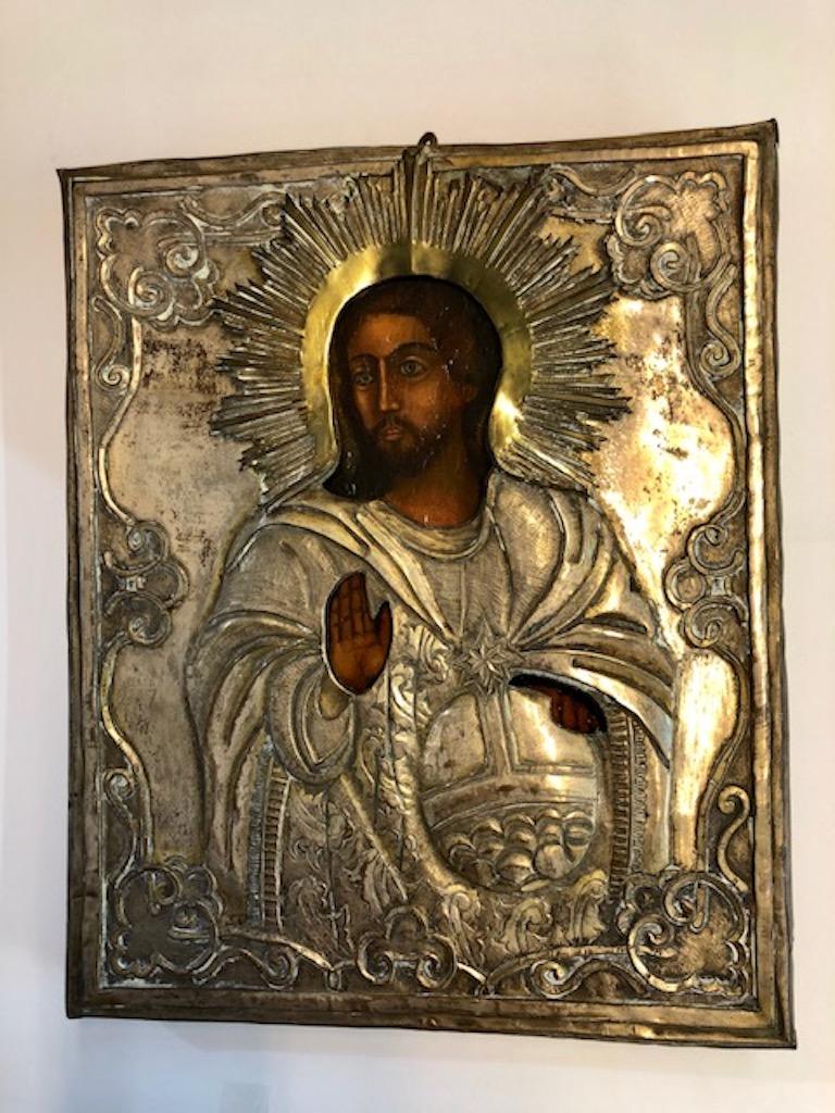 Unknown Figurative Painting - Christ the Pantocrator