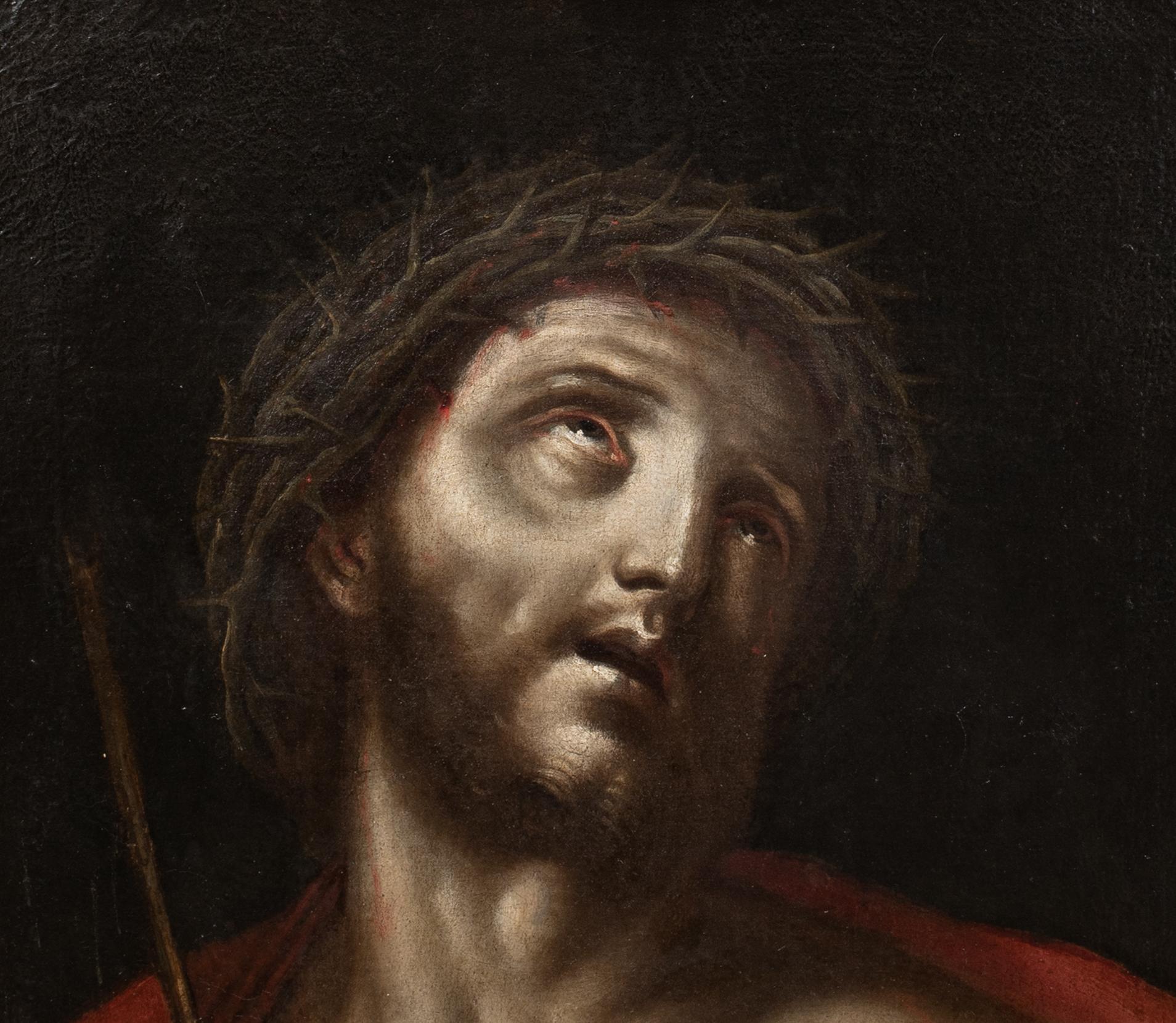 Le Christ portant la couronne d'épines, 17e siècle  Cercle Carlo Dolci (1616-1686) en vente 2