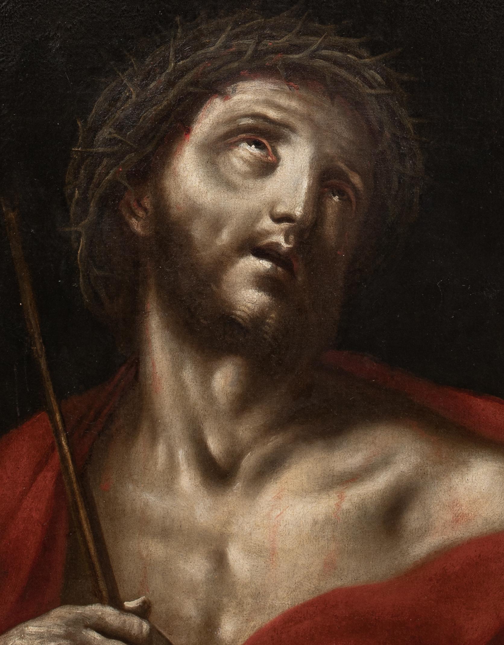 Le Christ portant la couronne d'épines, 17e siècle  Cercle Carlo Dolci (1616-1686) en vente 3