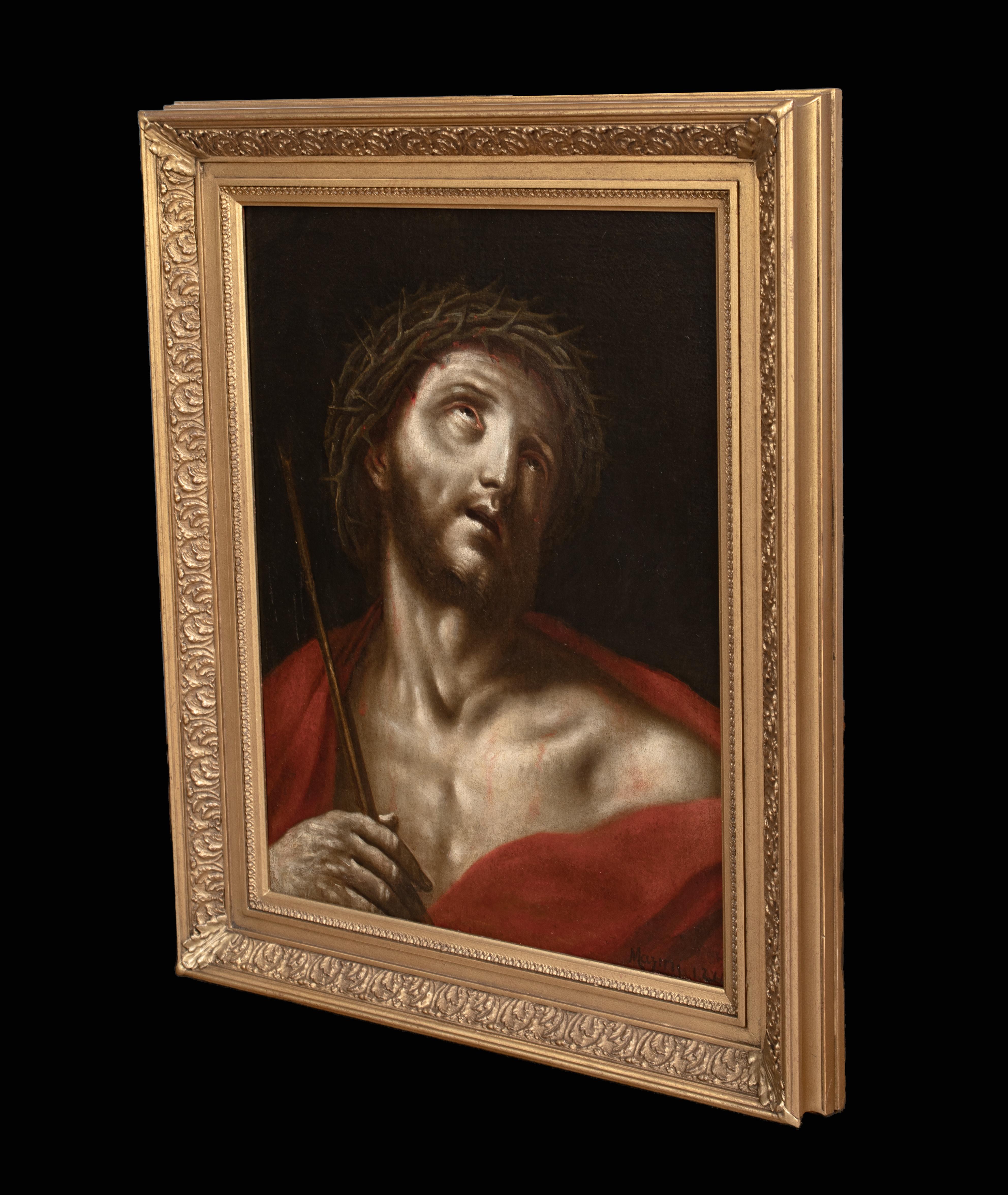 Le Christ portant la couronne d'épines, 17e siècle  Cercle Carlo Dolci (1616-1686) en vente 4