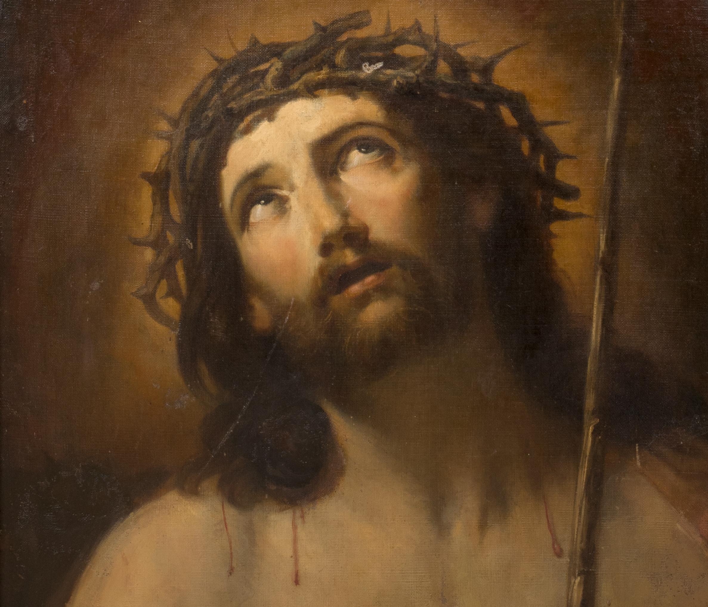 Christ Wearing The Crown Of Thorns 17th Century circle of GUIDO RENI (1575-1642) 6