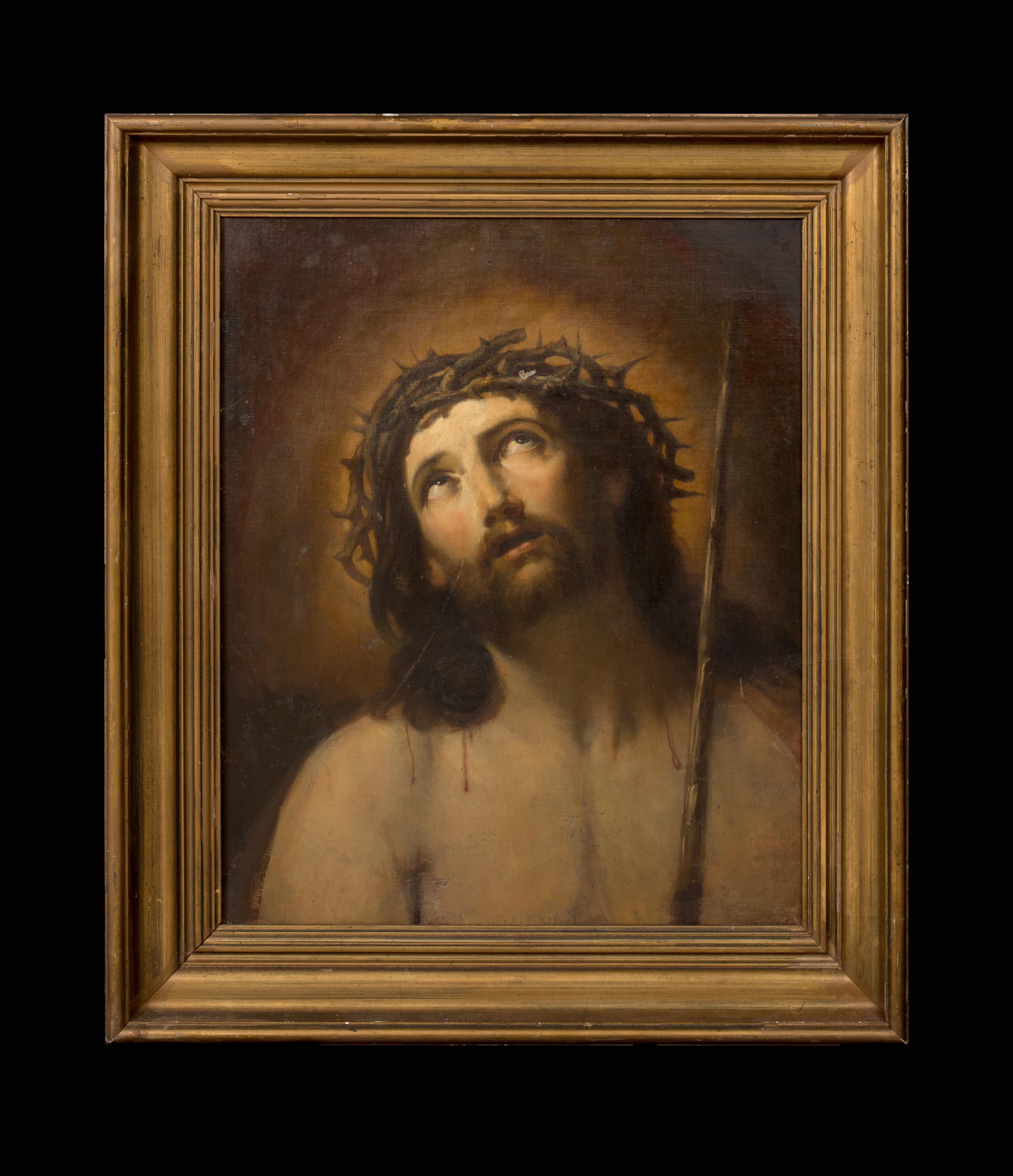 Christ Wearing The Crown Of Thorns 17th Century circle of GUIDO RENI (1575-1642) - Painting by Unknown