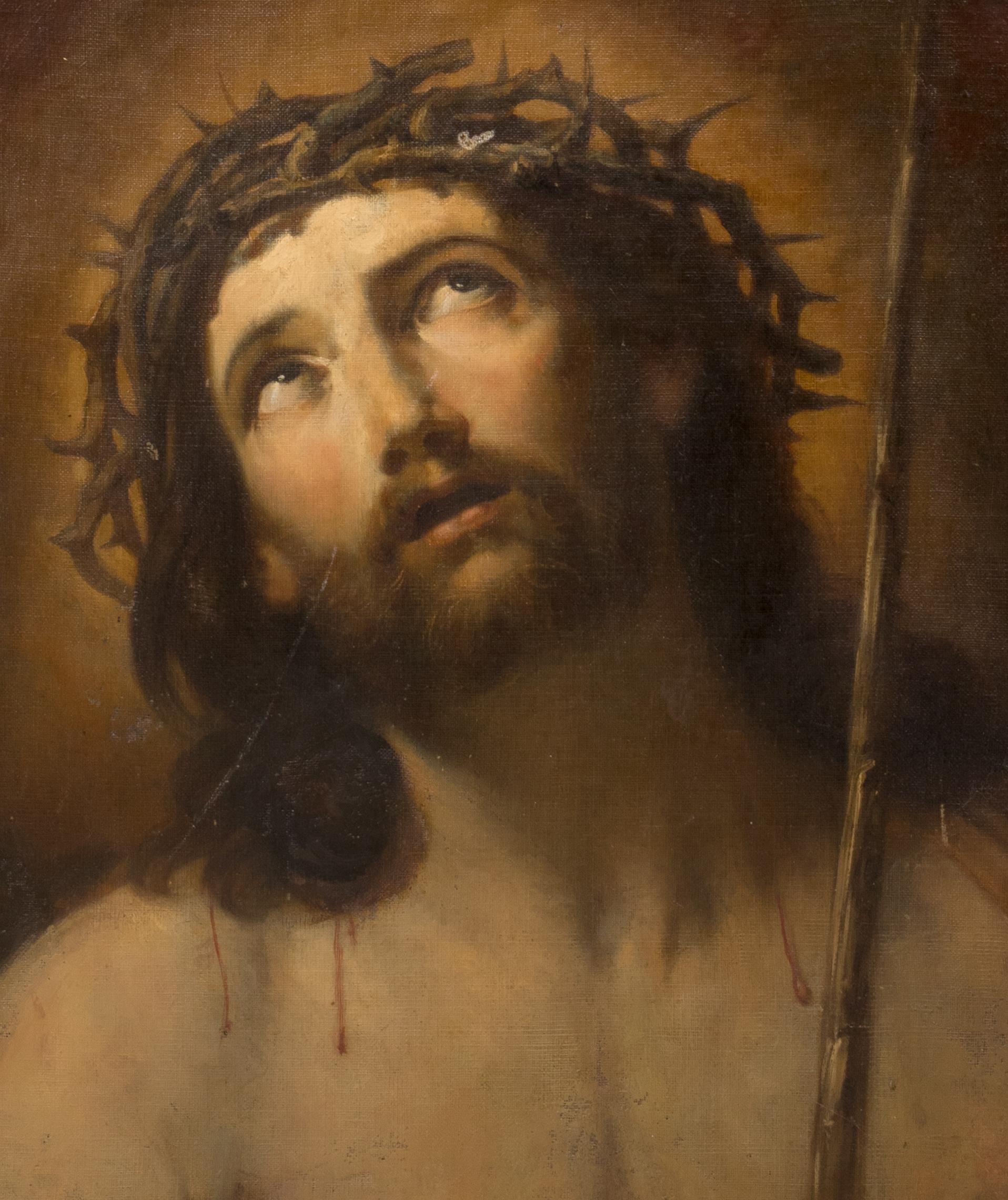 Christ Wearing The Crown Of Thorns 17th Century circle of GUIDO RENI (1575-1642) 2