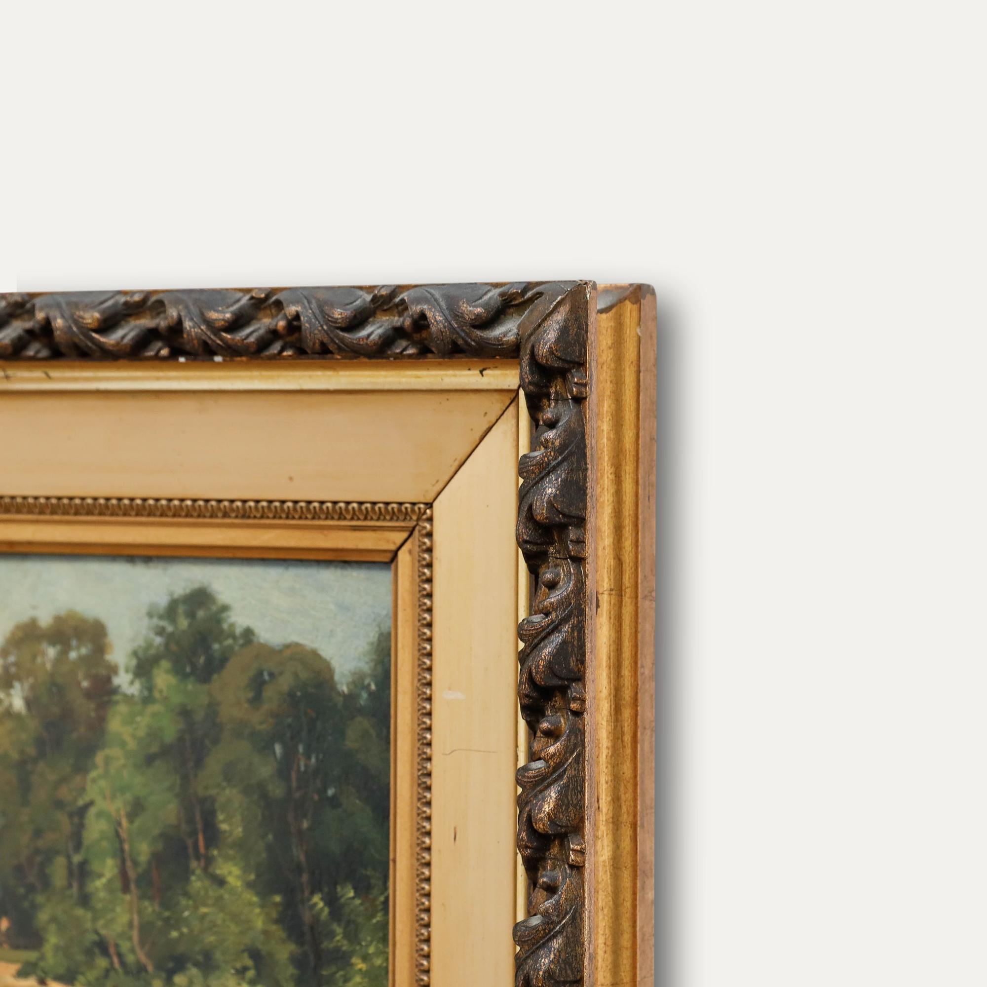 Christiaan Hendrik Hammes (1872-1965) - Framed Oil, The Dutch Drawbridge For Sale 1