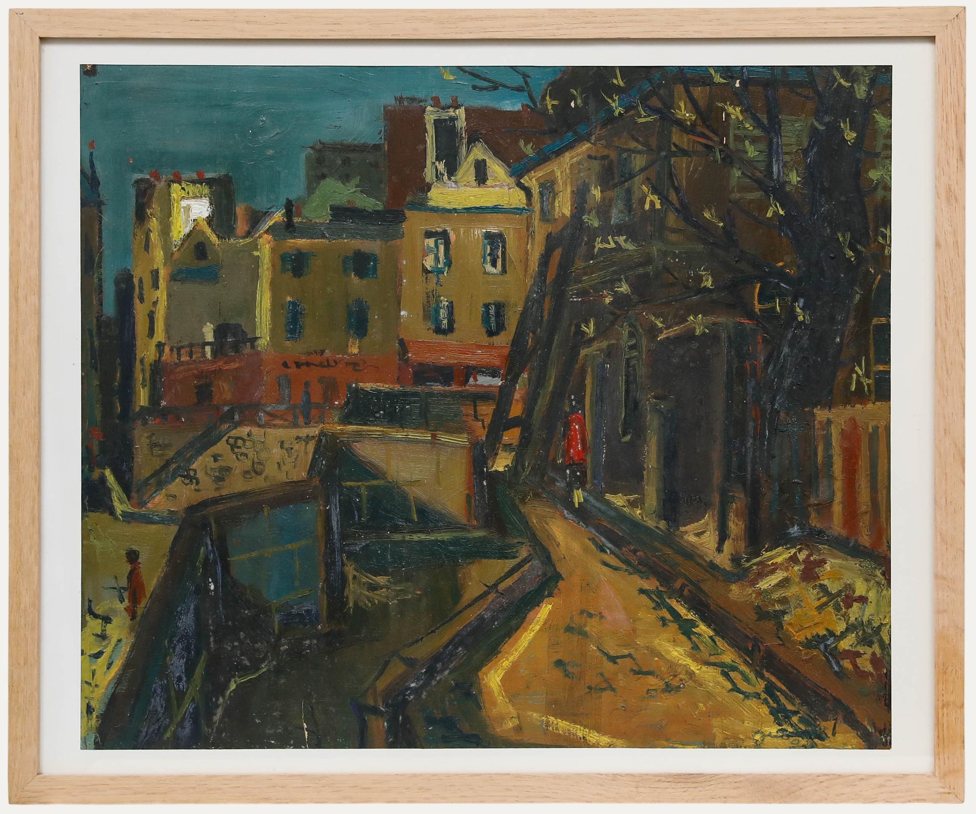 Christian Julia (1921-1991) - Mitte 20. Jahrhundert Öl, Herbsthäuser