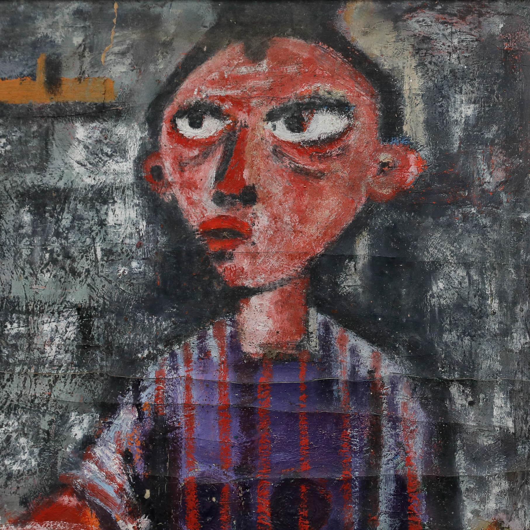 Eine charmante Genreszene des Künstlers Christian Julia (1921-1991), die eine Köchin in der Küche zeigt. Signiert unten links. Gut präsentiert in einem schlanken Holzrahmen. Auf dem Papier. Bildgröße: 64 x 49 cm.