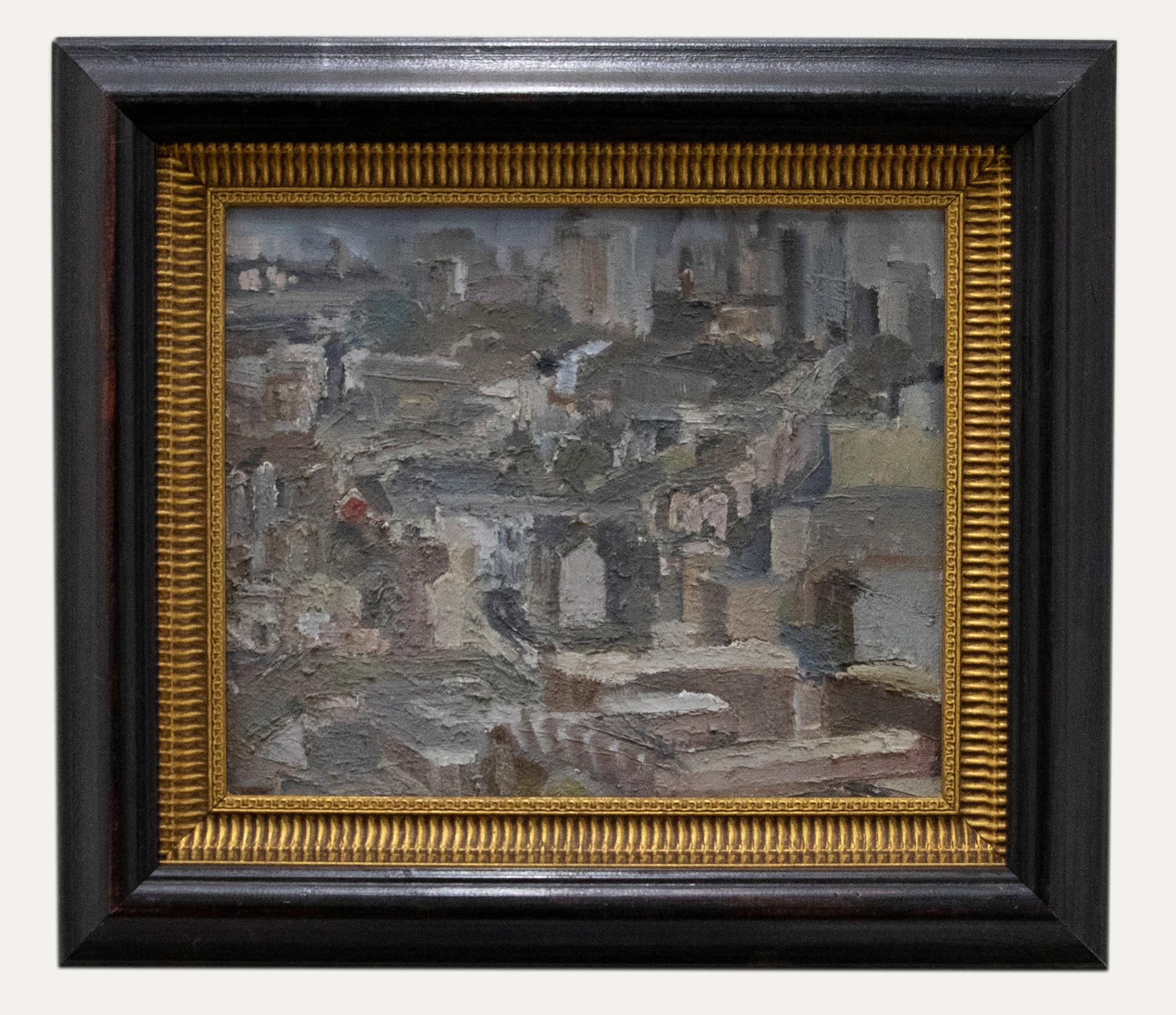 Unknown Landscape Painting - Christine McCausland (1944-2020) - 20th Century Oil, Study for a Landscape