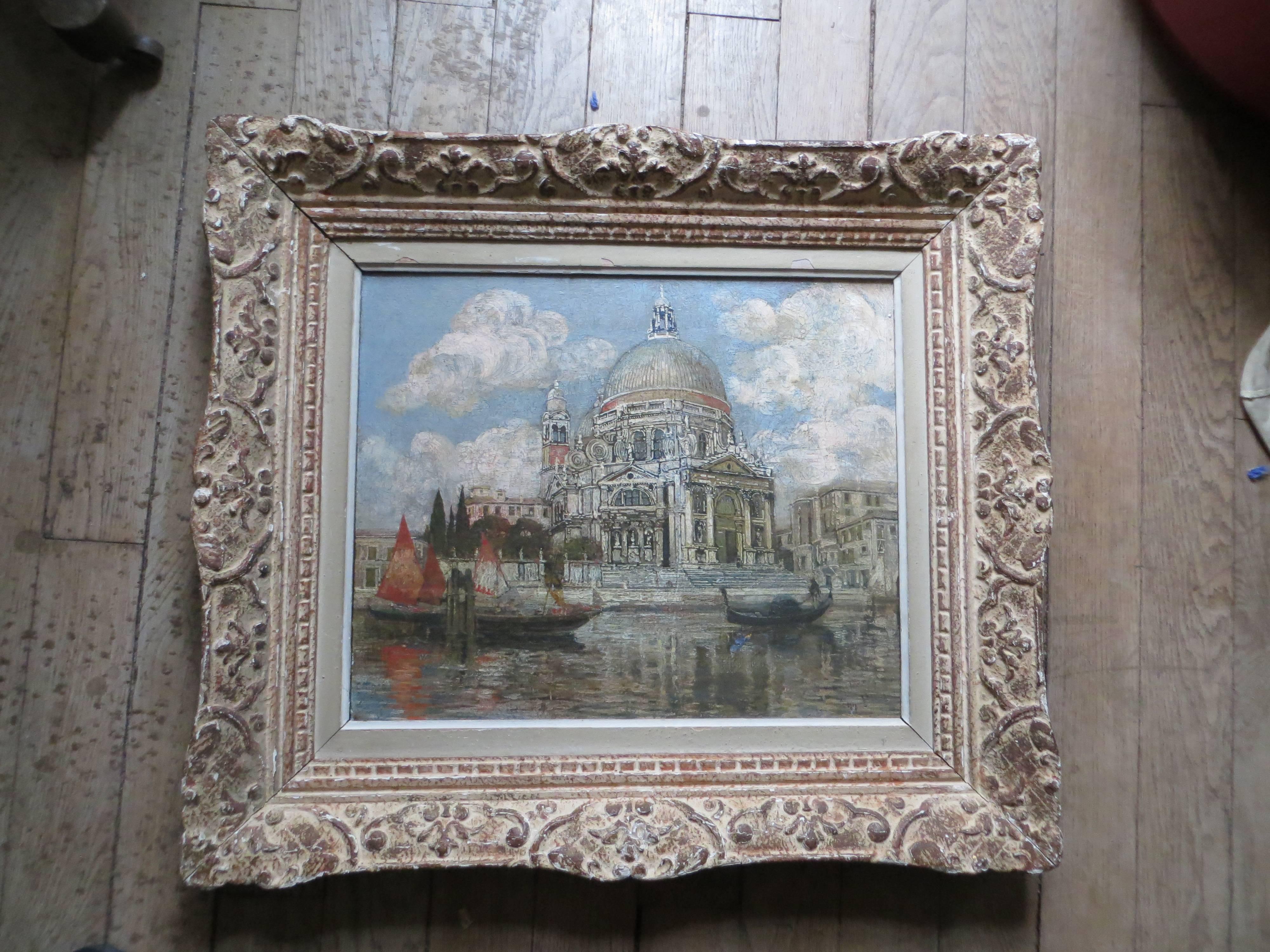 Church of La Salute in Venice  - Painting by Unknown