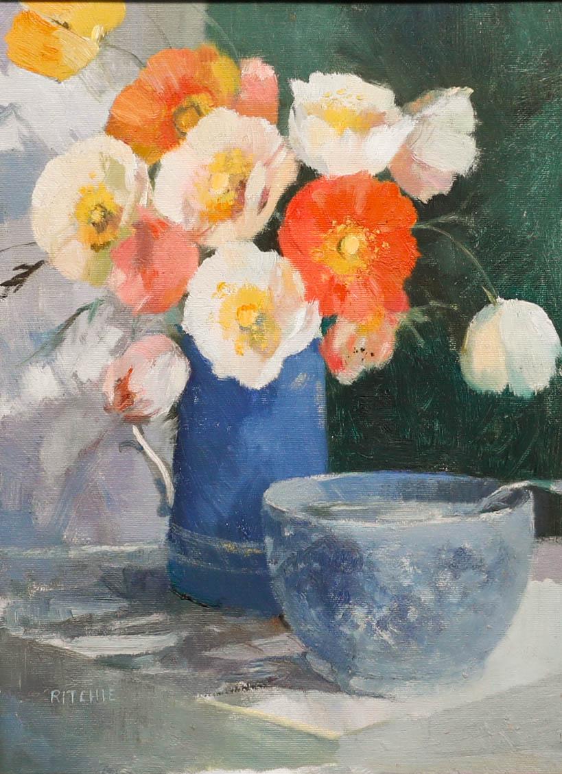 Cilla Ritchie - Olio del 1980, Papaveri d'Islanda - Painting di Unknown