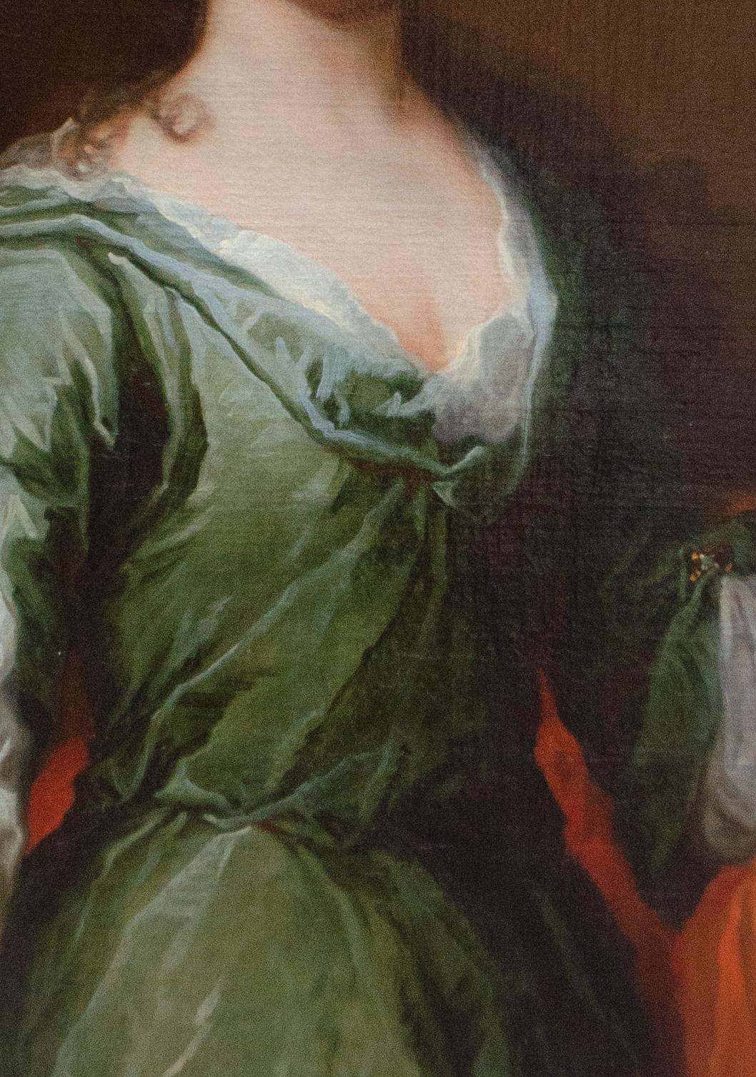 Vers 1715.  Grand portrait de l'English School représentant une dame avec des oranges.  en vente 5