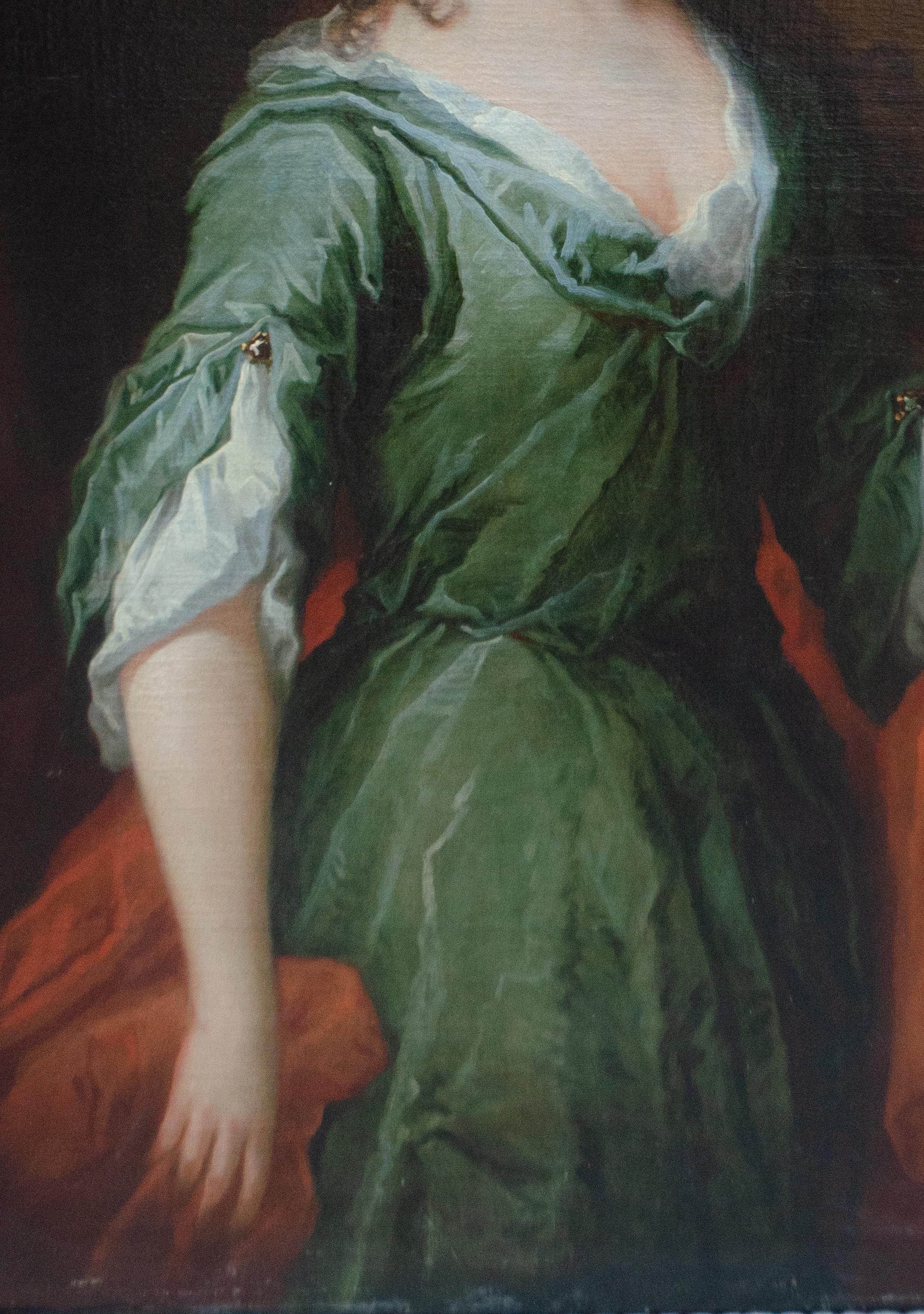 Vers 1715.  Grand portrait de l'English School représentant une dame avec des oranges.  en vente 9
