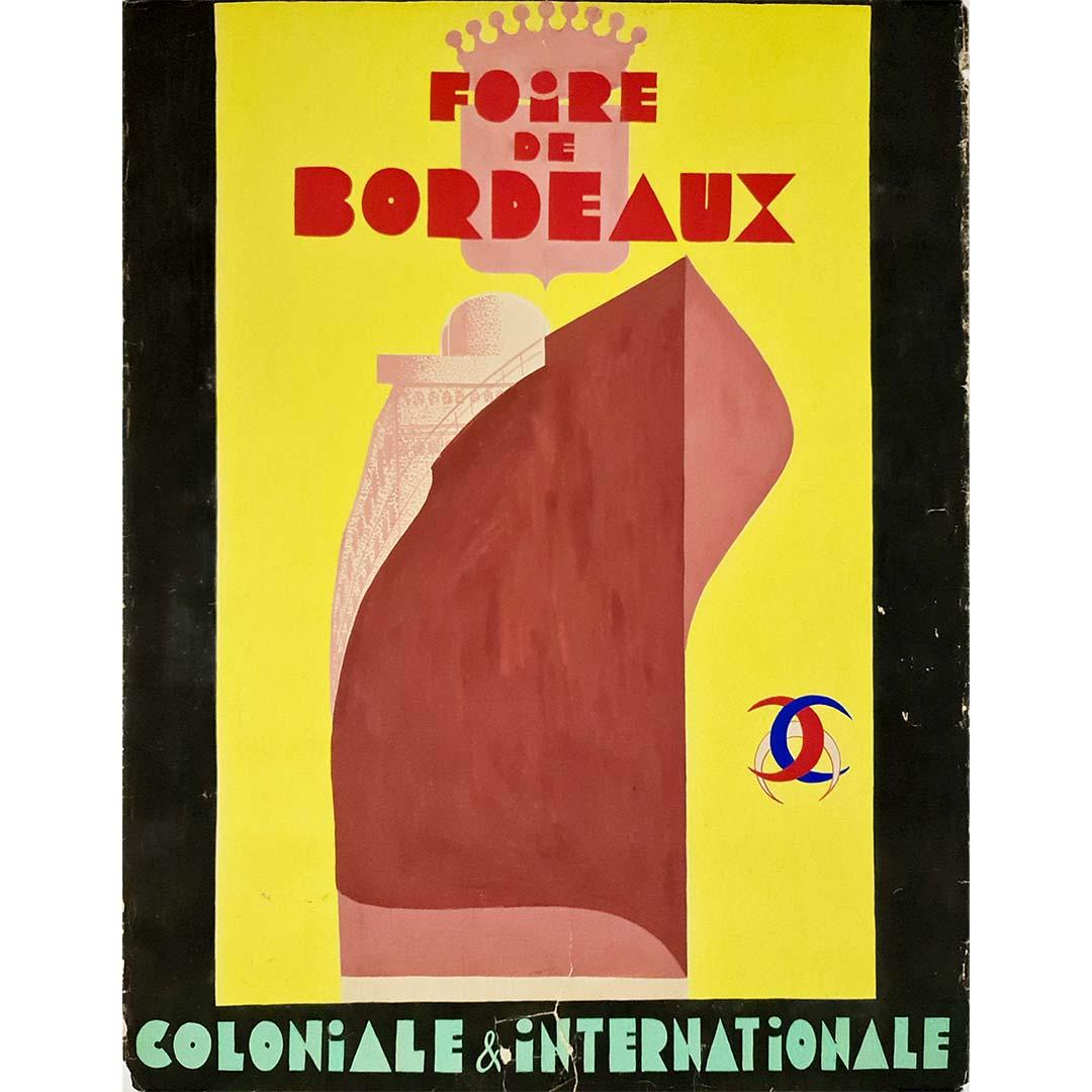 Circa 1930 Gouache pour la foire Coloniale & Internationale de Bordeaux

Exposition - Colony