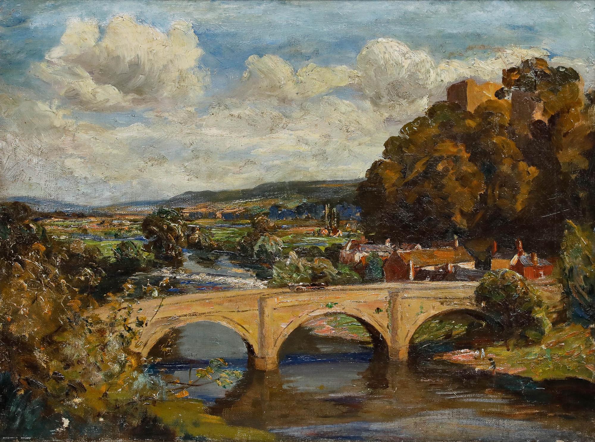 Circle of Herbert F. Royle (1870-1958) - Early 20th Century Oil, Durham Castle - Painting by Unknown