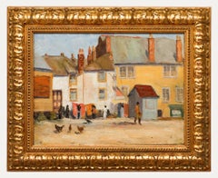 Circle of John Anthony Park (1880-1962) - Framed Oil, Early Morning in Town