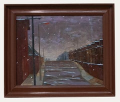 Circle of Theodore Major (1908-1999) - 20th Century Oil, Street in the Snow