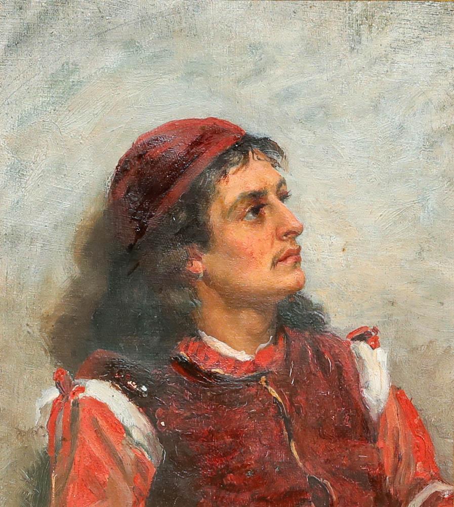 Circle of William Breakspeare (1856-1914) - Oil, Portrait of An Italian Man - Painting by Unknown