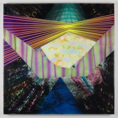 Cislunar Vibrations, Acrylic and Airbrush on Canvas Painting by Alex Blau, 2019