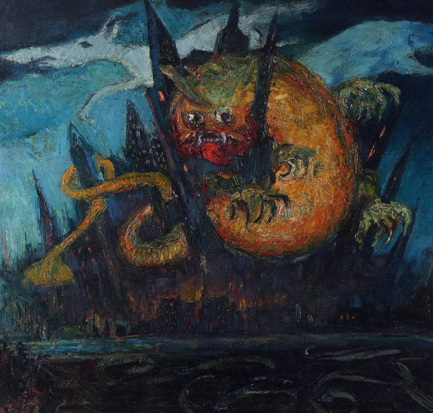 City In Ruins - Painting by Unknown