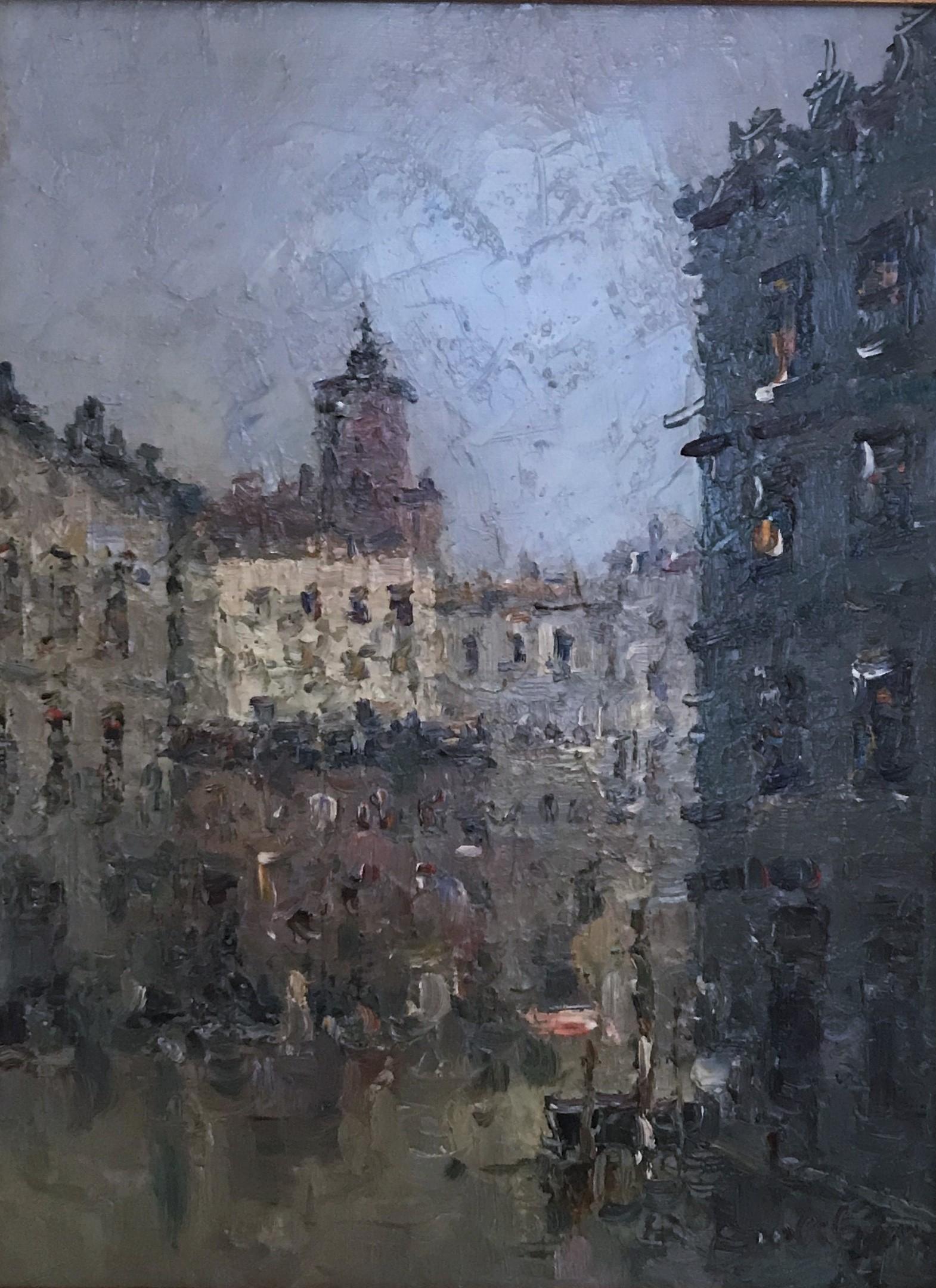 City Scene - Painting by Unknown