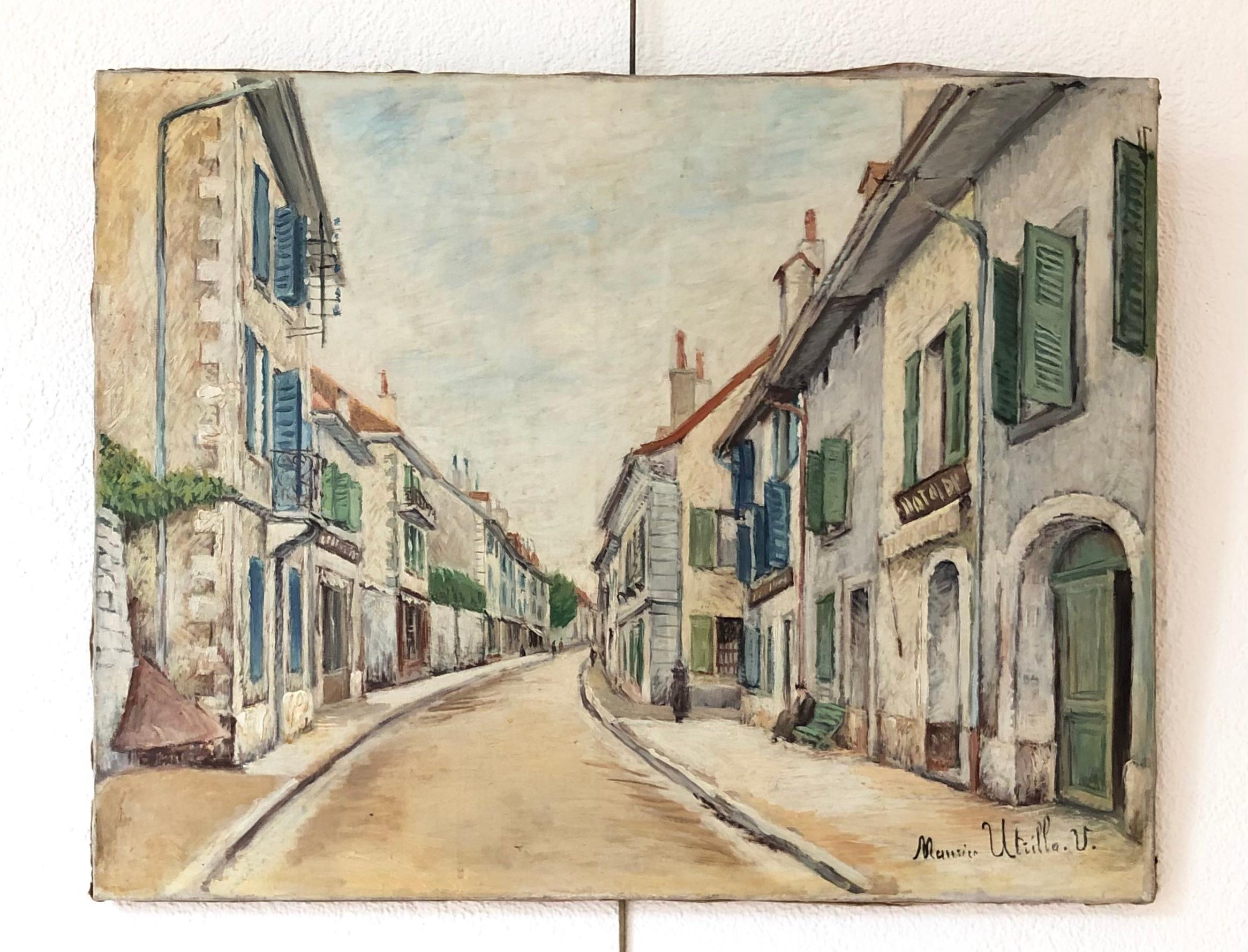 City Street - Painting by Unknown