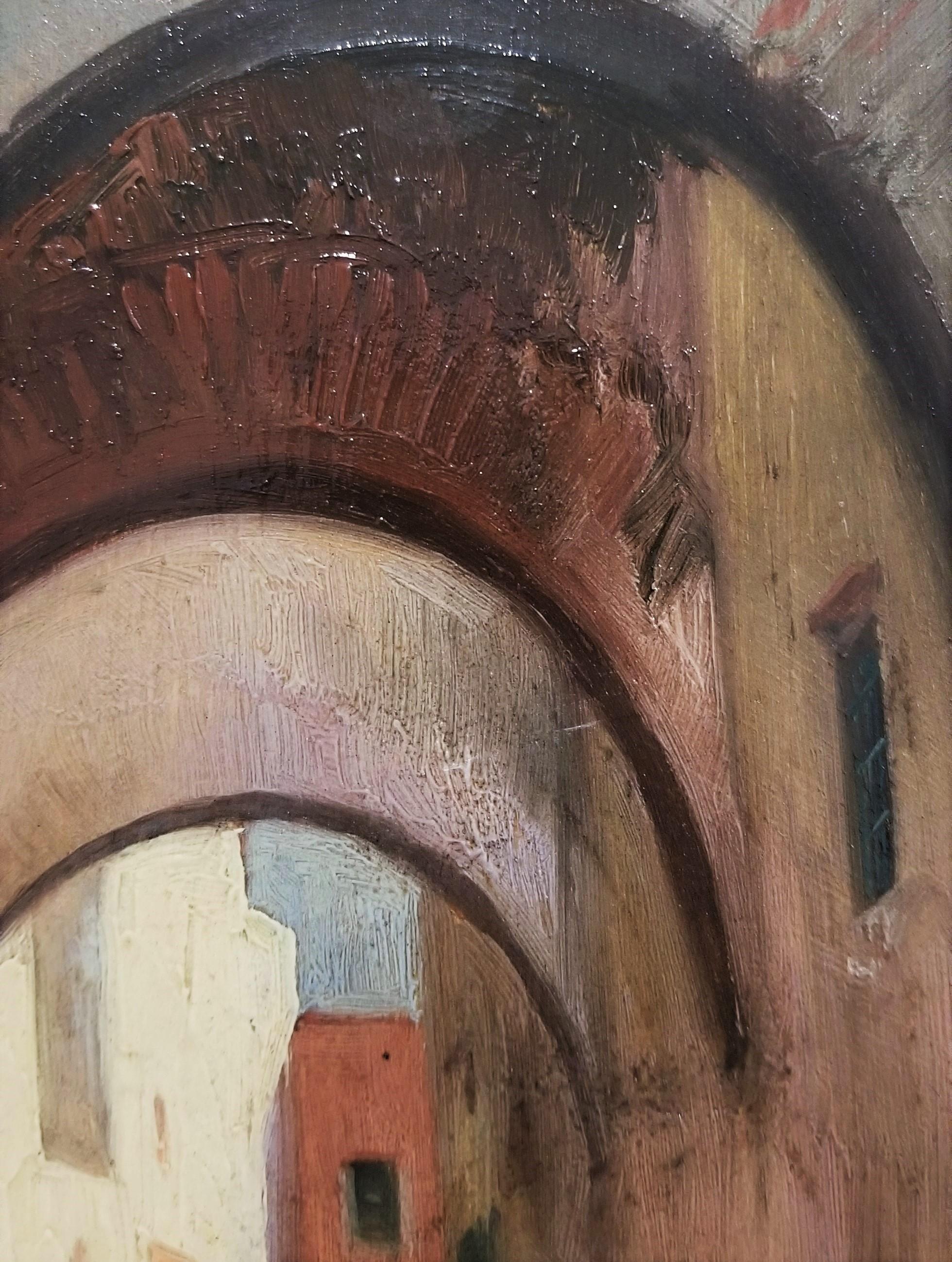 City Street Scene, Damascus, Syria /// Orientalist Oil Painting Middle East 13