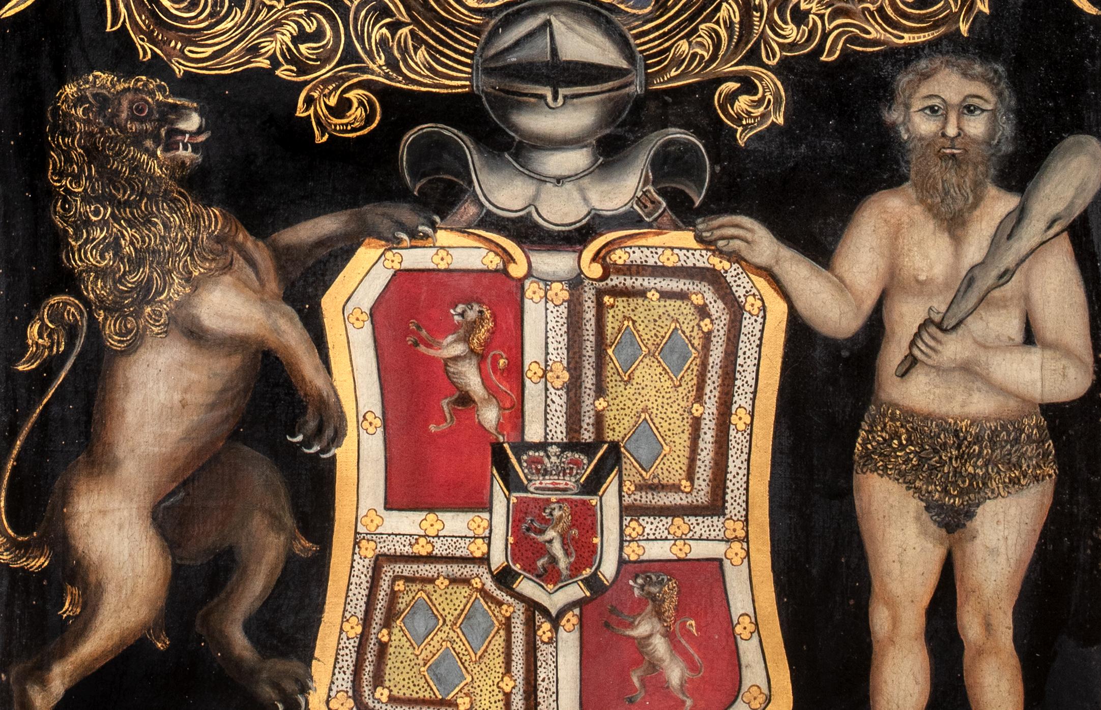 Clan Murray, Coat Of Arms, Duke Of Atholl, 18th Century  Scottish School For Sale 2