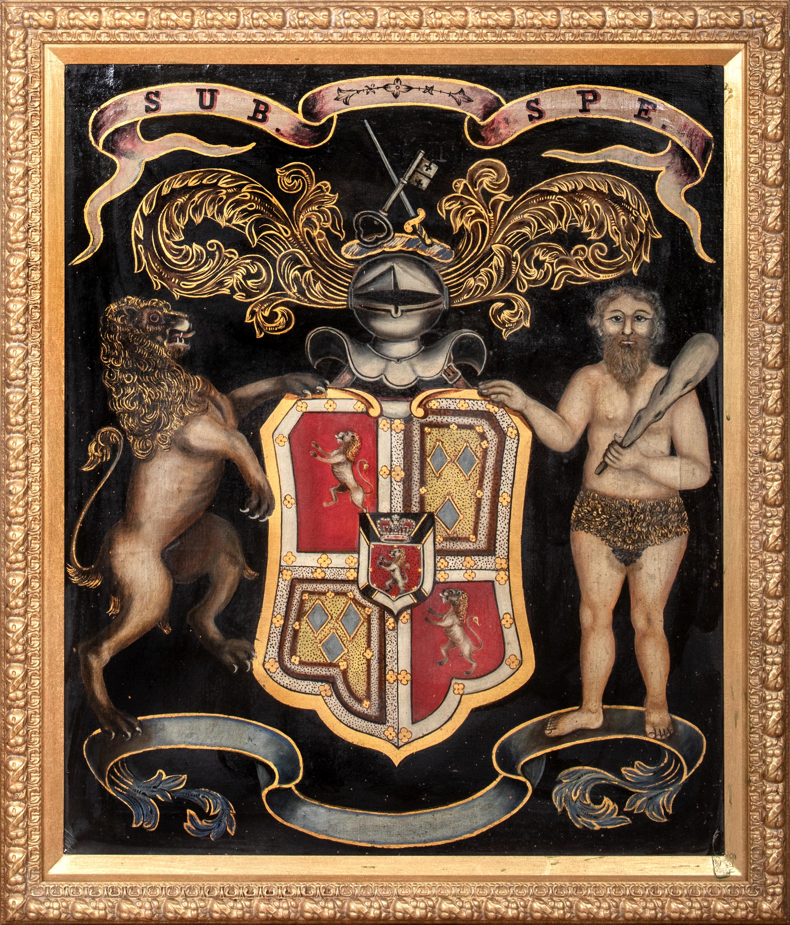 Unknown Portrait Painting - Clan Murray, Coat Of Arms, Duke Of Atholl, 18th Century  Scottish School