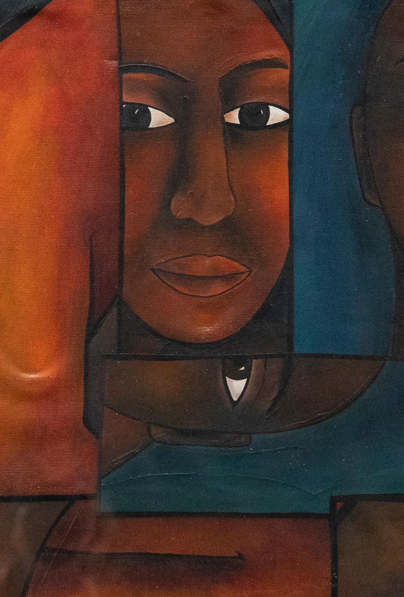 Clare Turnbull - Gerahmtes Contemporary Öl, I Can't Remember – Painting von Unknown