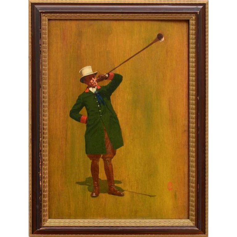 Unknown Figurative Painting - Clarence "Honey" Craven, National Horse Show Manager